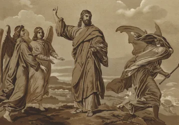 Satan versucht, Christus zu verführen